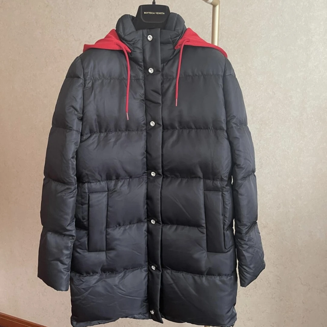 全新未使用 MIU MIU/缪缪 miumiu缪缪中长款带帽羽绒服