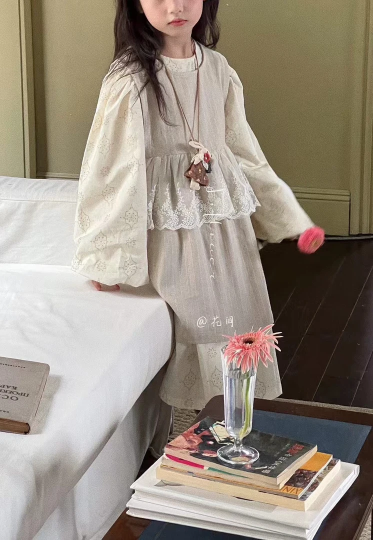 很脆不甜的桃子童品 真两件连衣裙