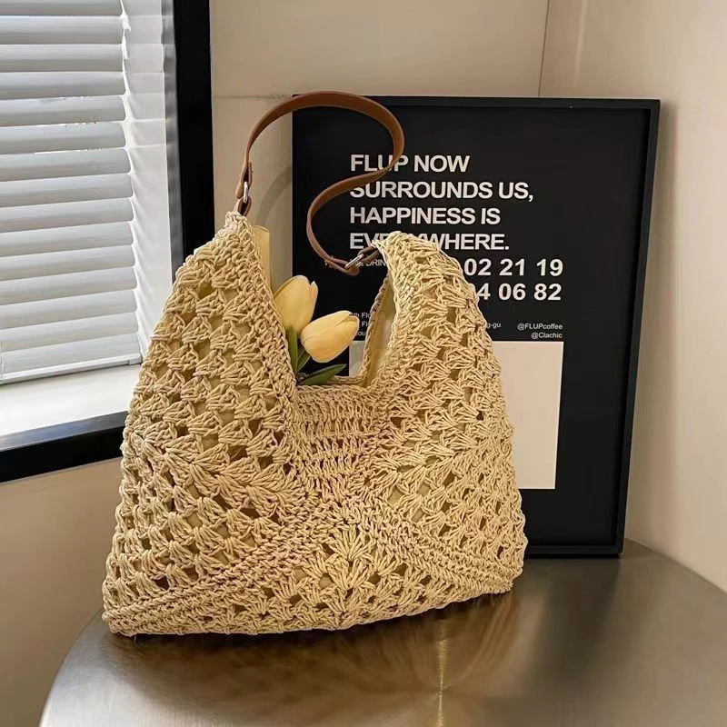 海边度假草编包夏季百搭编织包包女款爆款2025新款大容量沙滩包