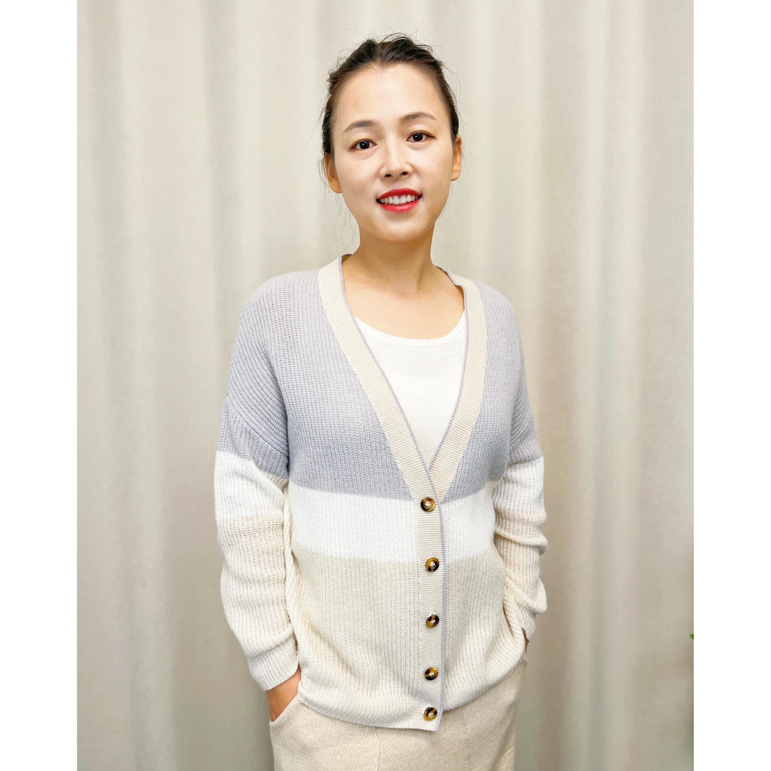 【茸绮羊绒·孤品】莫兰迪色系100%山羊绒女士开衫百搭时尚休闲针织