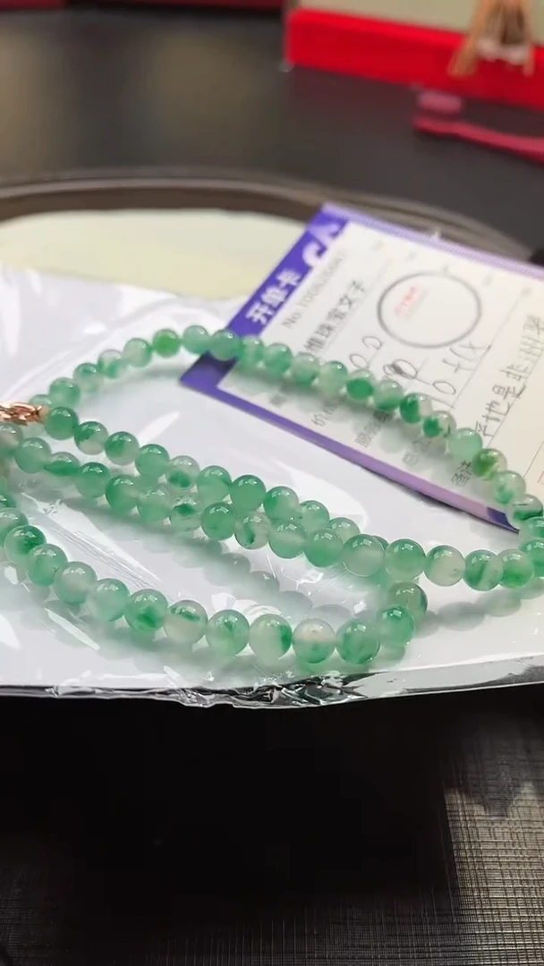 【闪购商品】石英质玉颈饰未镶嵌非洲翠100626665