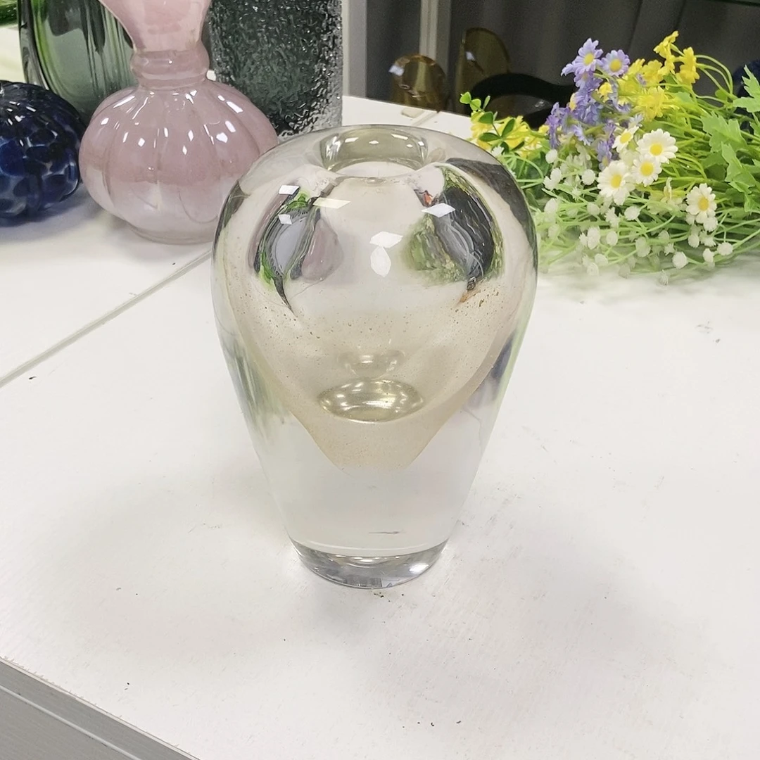琉璃流沙金花瓶摆件家居高19花瓶