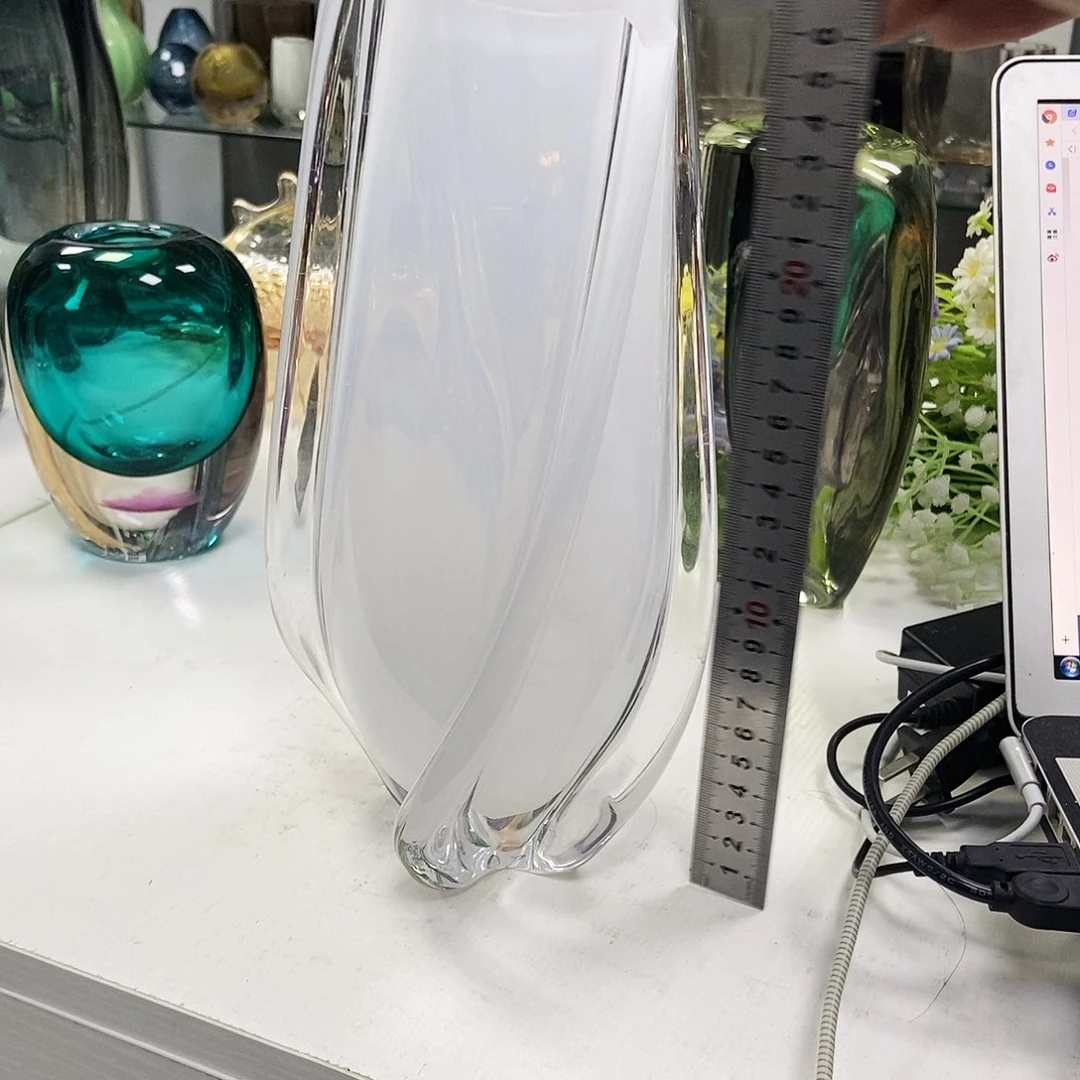 珍珠白花瓶摆件家居创意家居高30