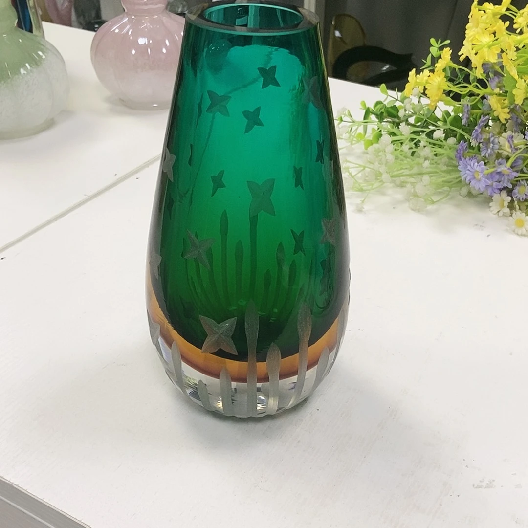 重影花瓶摆件家居设计风格高25花瓶