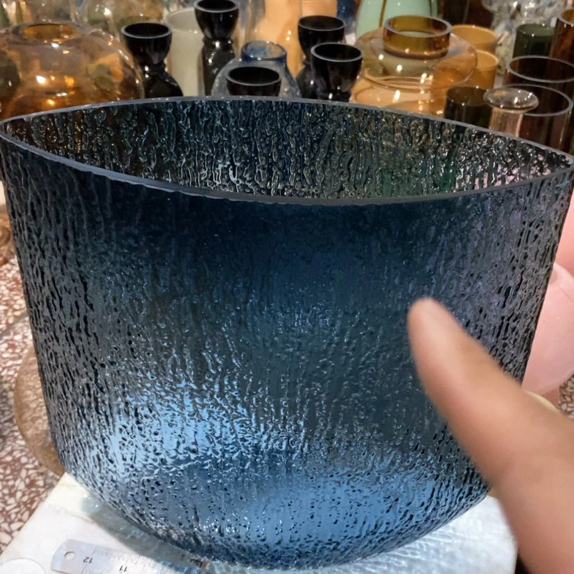 【闪购商品】蓝色花瓶玻璃器皿花瓶