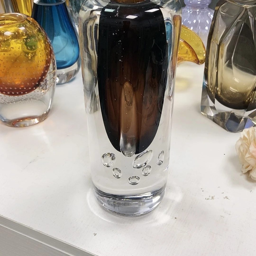 棕色琉璃花瓶摆件家居设计23