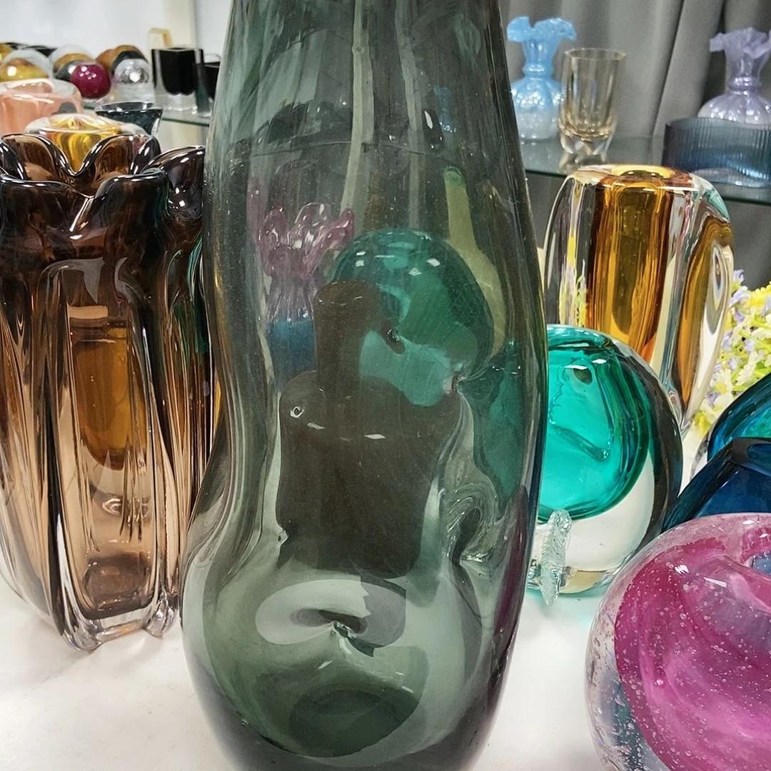 灰色琉璃花瓶摆件家居设计35