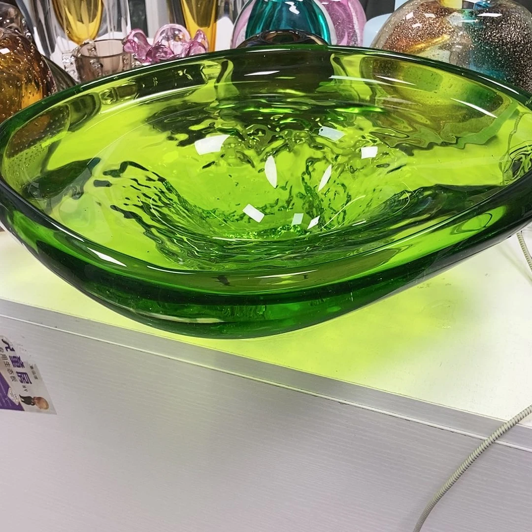 大*猫绿色琉璃花瓶摆件创意设计35