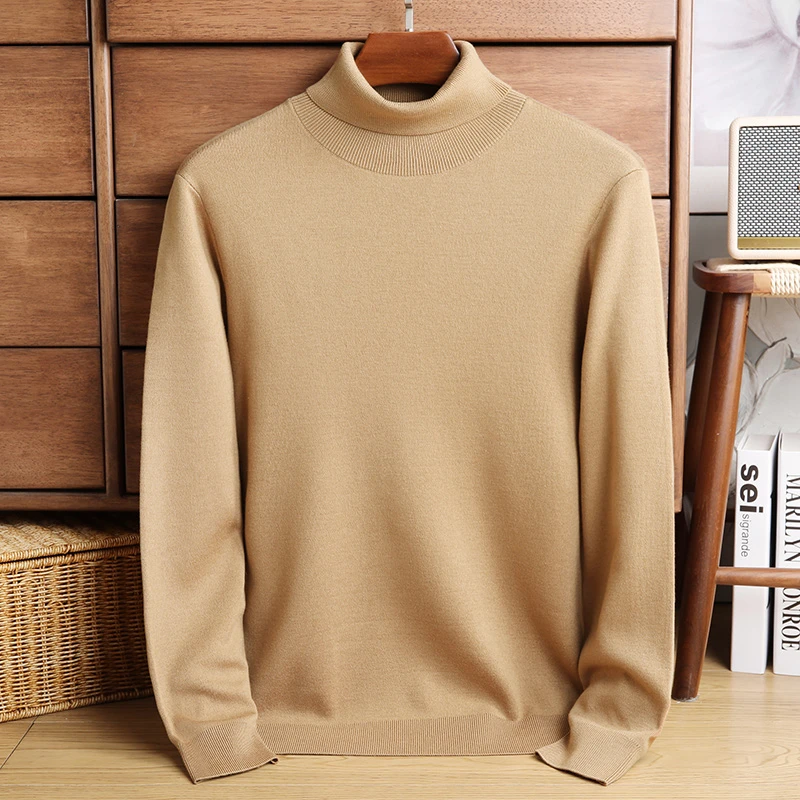 pierre cardin/皮尔卡丹【羊绒蚕丝秋冬】高档超柔男士羊毛蚕丝毛衣