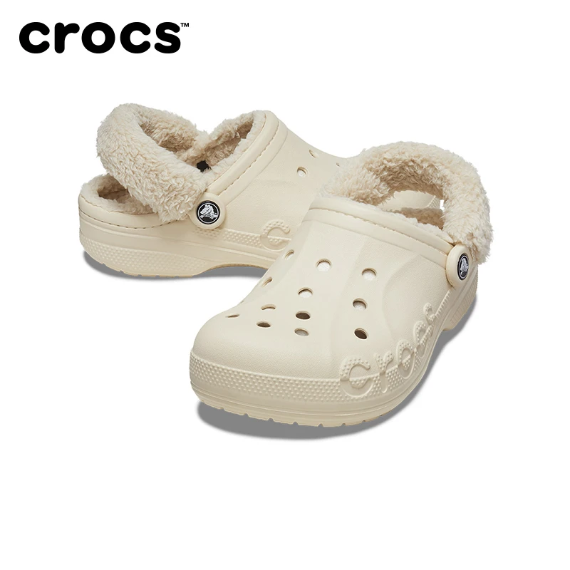 【解先森】秋冬加绒洞洞鞋棉拖鞋保暖时尚毛毛鞋|206633