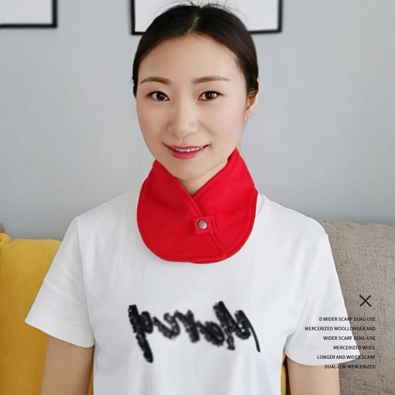 护颈假领子女百搭保暖衣领纯棉装饰围脖护颈椎脖套配饰自发热夏季