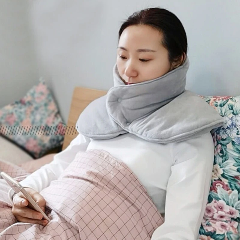 护颈护肩睡觉保暖防寒颈椎脖套围脖护肩膀披肩纯棉围巾加厚通用