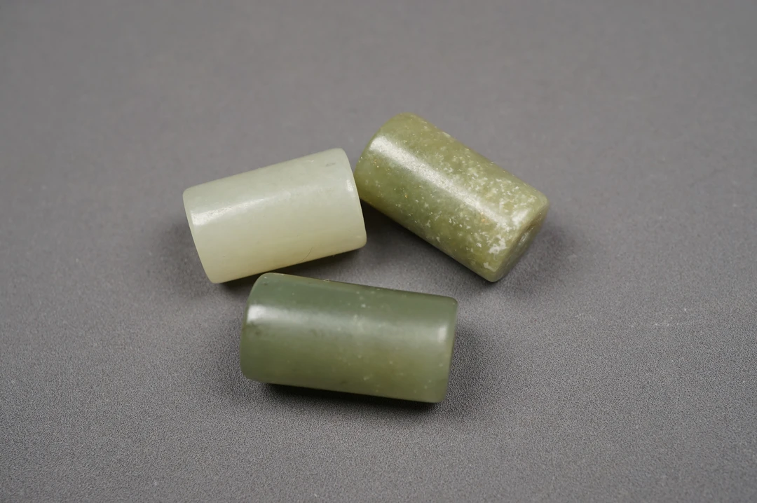 老库存几十年的 天然和田玉 玉勒 珠子一组D1007