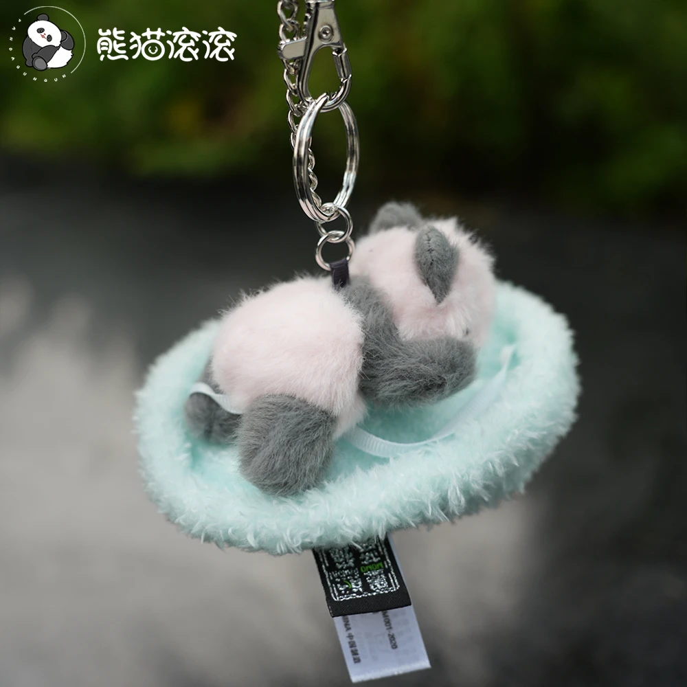 【粉色熊猫幼崽小挂件冰箱贴两用】熊猫毛绒可爱挂件文创礼品