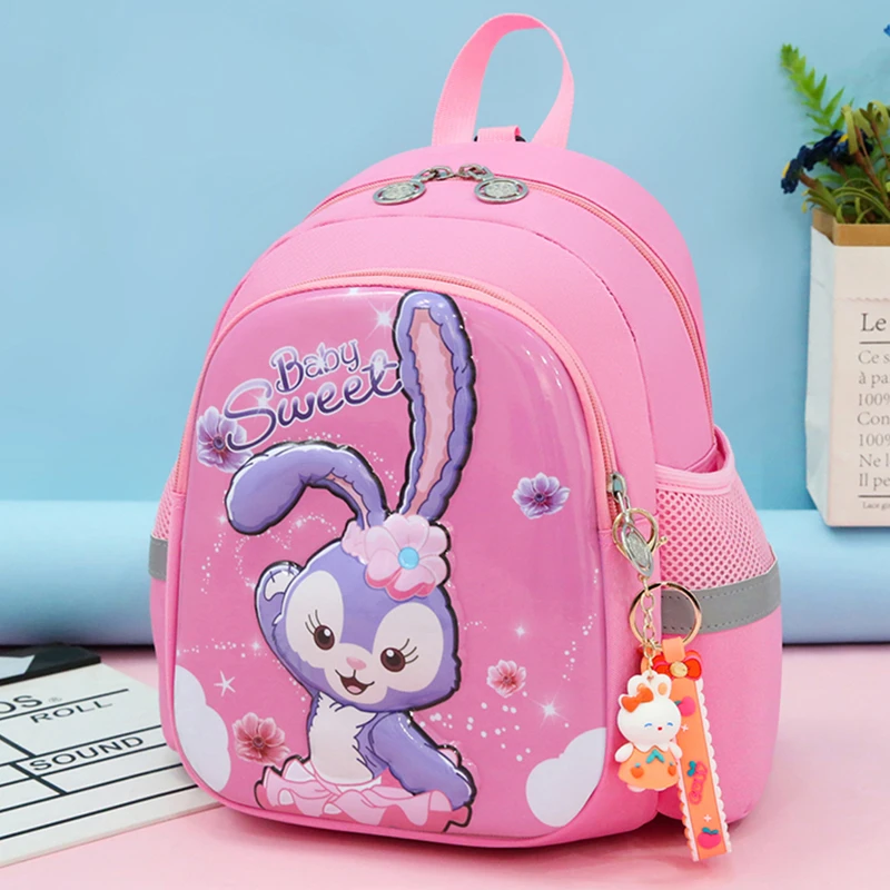 女孩书包幼儿园小中班公主可爱兔子背包女童2-5岁3宝宝轻便双肩包
