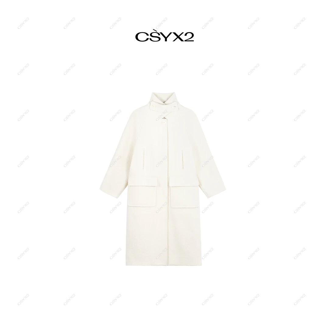 CsyX2-2025秋冬新款“一见钟情”100羊毛时尚百搭大衣SC-0288