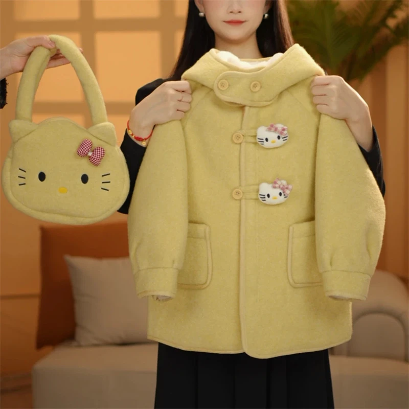 女童外套秋冬款2024新款洋气儿童加绒加厚小女孩冬季开衫夹棉上衣