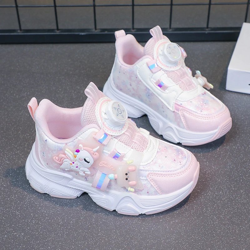 3~女2024新款秋冬季休闲时尚儿童运动鞋防水女宝鞋子小童小女孩