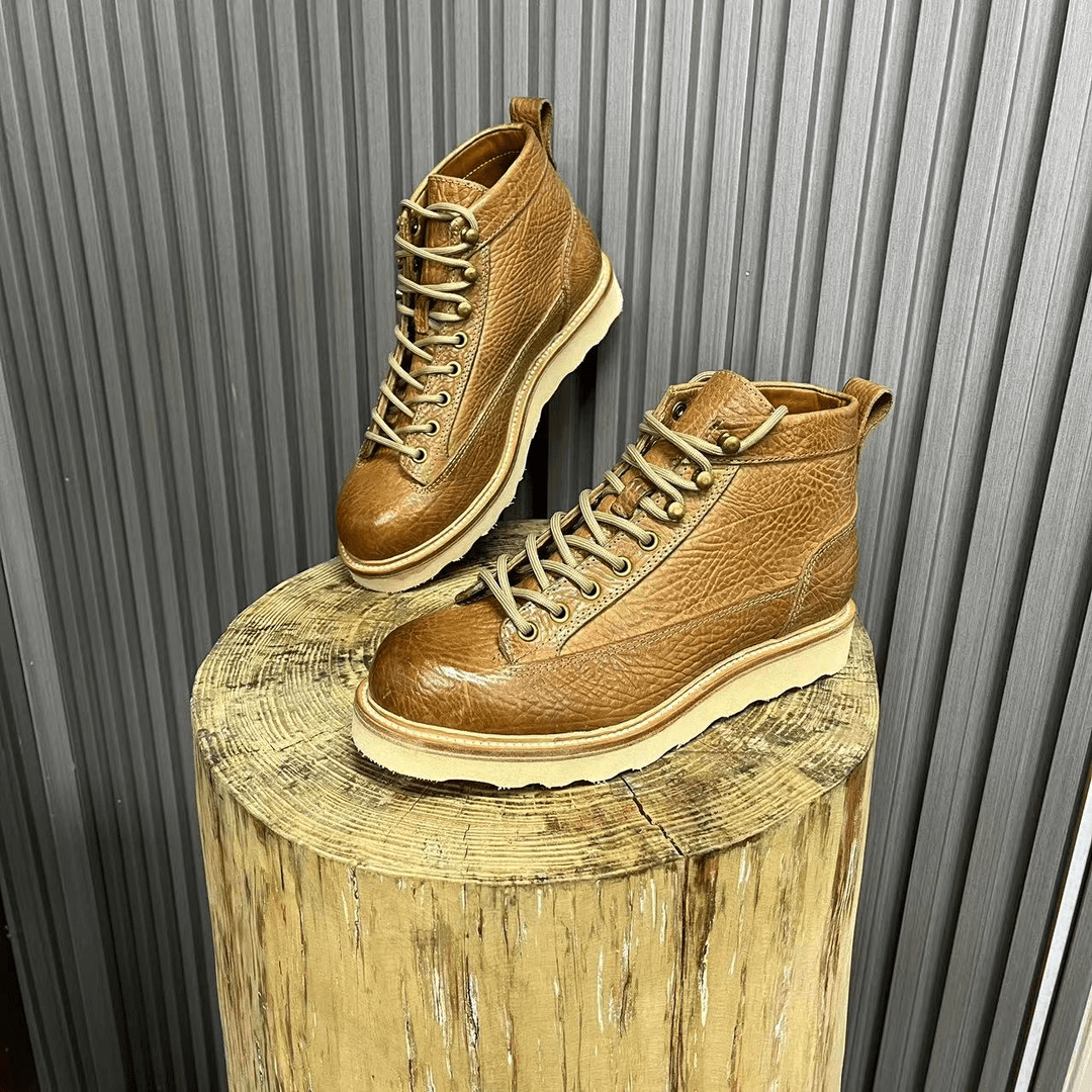 ZCH202407短脸15552高帮工装鞋monkey固特异工艺阿美咔叽工装靴