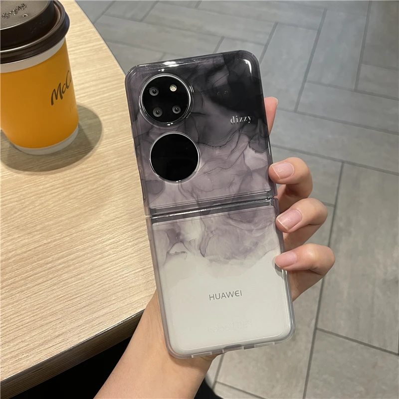 适用于华为pocket 2手机壳折叠屏硅胶软壳POCKET2晕染小众保护壳