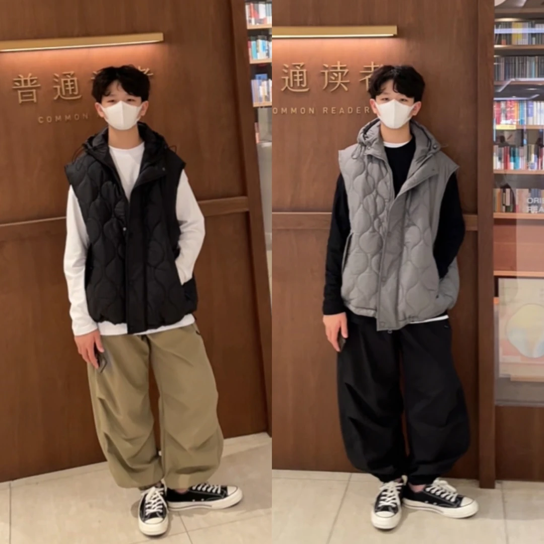 布丁布丁童装2024新款男童马甲秋冬款儿童小学生洋气夹棉坎肩马夹