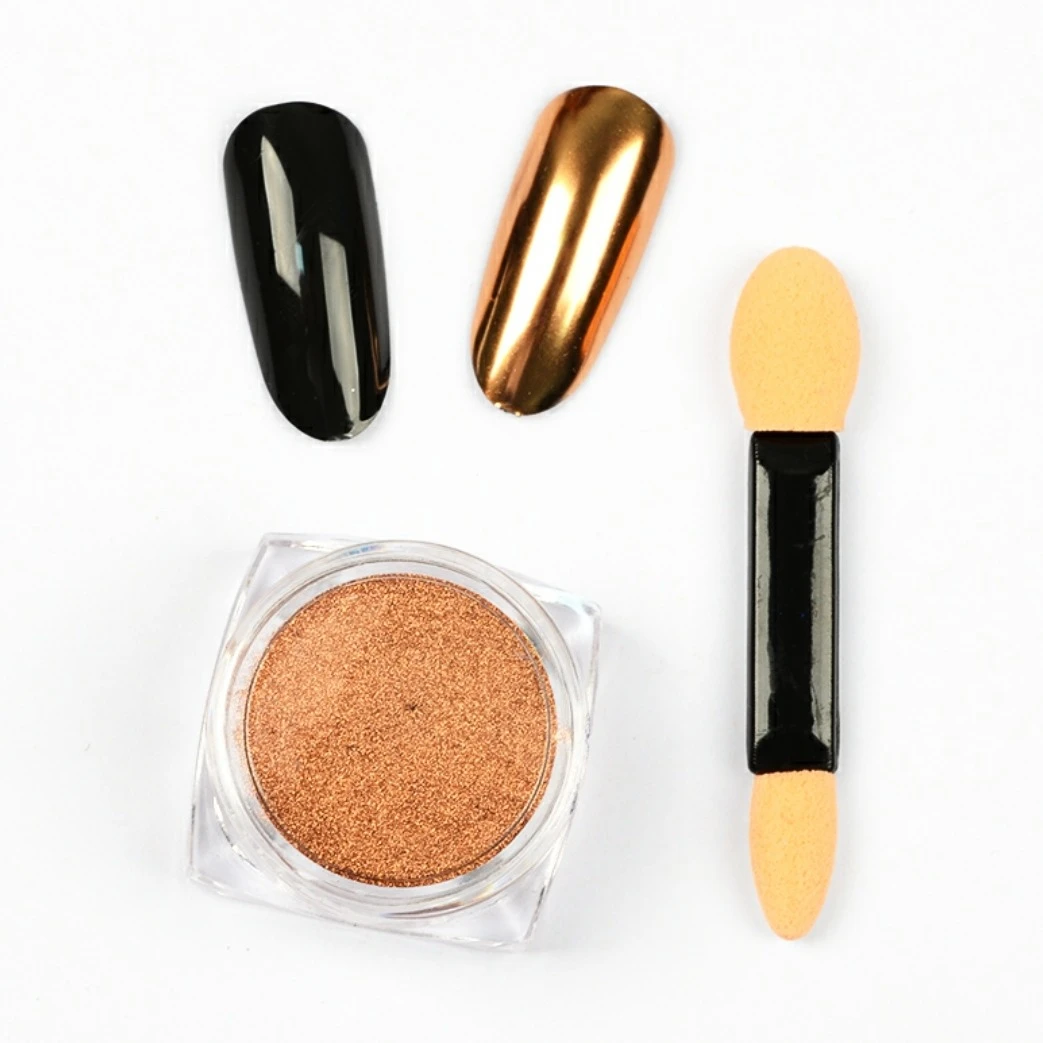 SYHS美甲饰品镜面钛金粉青苹果绿玫瑰青提魔镜粉