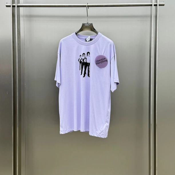 设计款冰感紫色小短袖