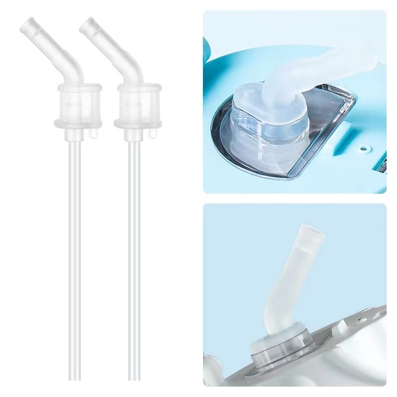 国货家用防呛水杯儿童钛杯神器密封防漏短款透明防摔塑料吸管12