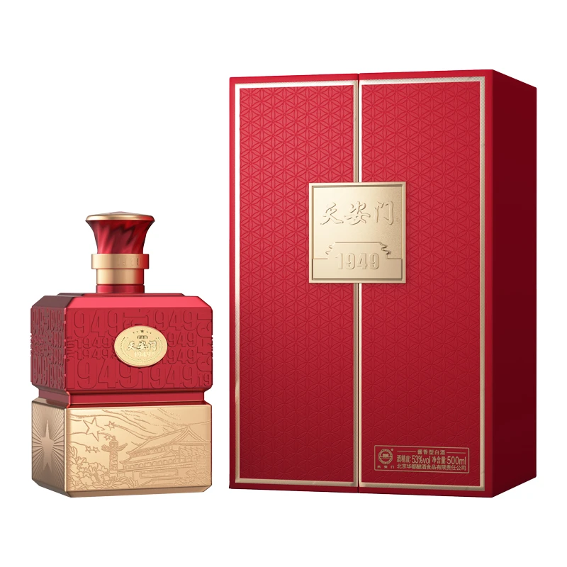 华都天安门盛世1949 酱香型白酒 中华老字号 纯粮酿造 53度500ml