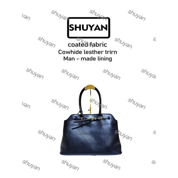 姝宴手工打造真皮女士新款包TA0045贝壳黑色