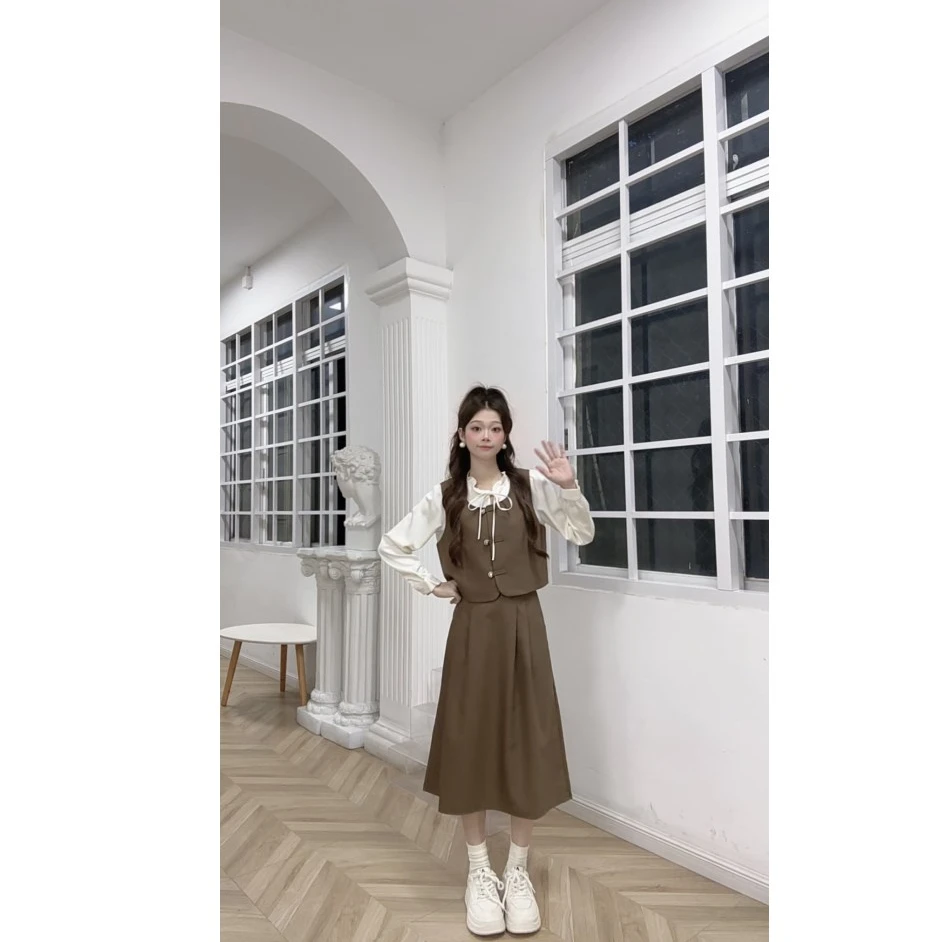 IEF/爱依服【小个子】套装2025秋季新款法式文艺知性气质上下套裙