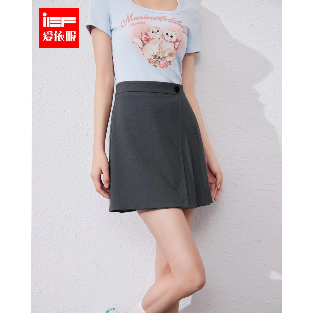 IEF/爱依服【DNA系列】半身裙2025秋季新款高腰显瘦摆裙欧若风