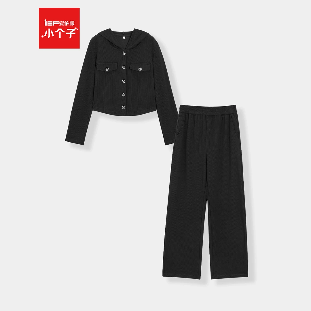 IEF/爱依服2025秋季新款时尚韩版休闲通勤【小个子】针织上下套裤