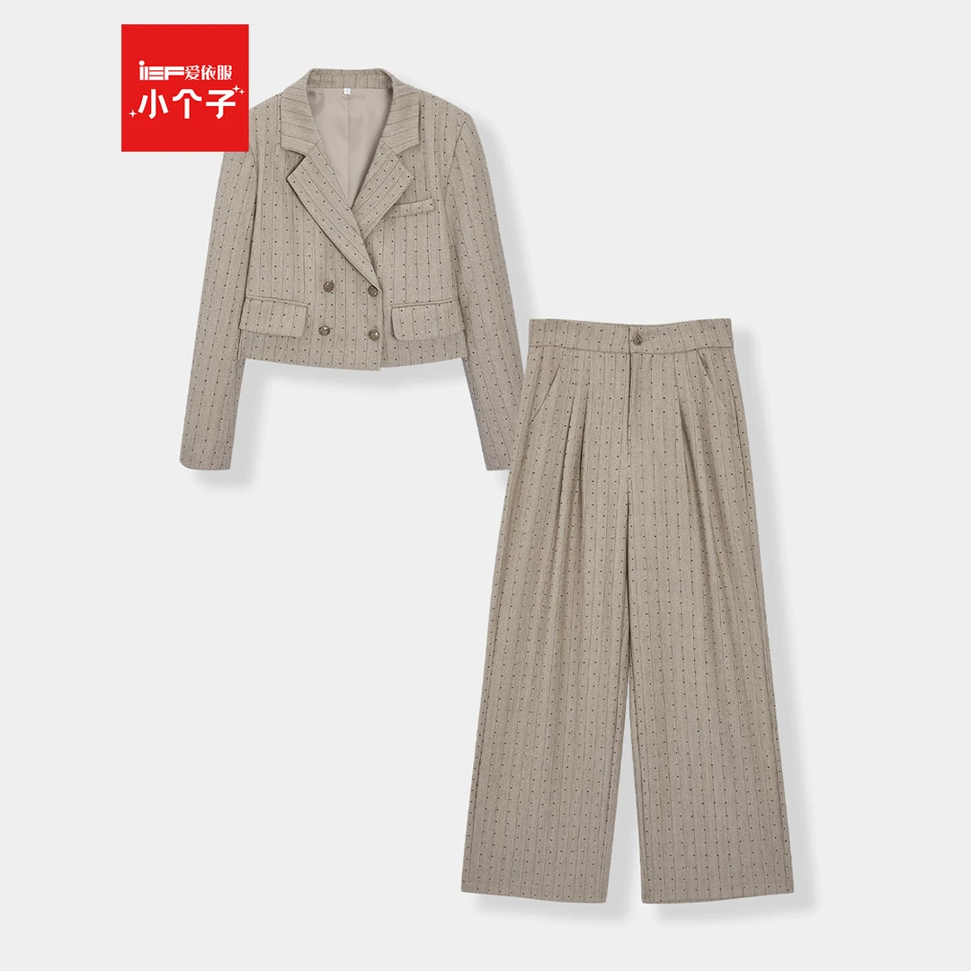 IEF/爱依服【小个子】套装2025秋季新款法式小众设计通勤上下套裤