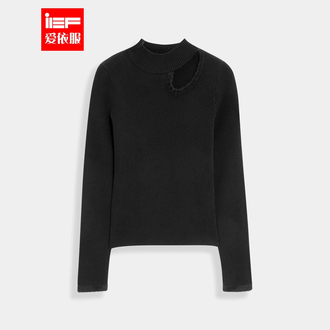 IEF/爱依服2025秋冬新款韩版时尚小众设计通勤百搭修身显瘦上衣