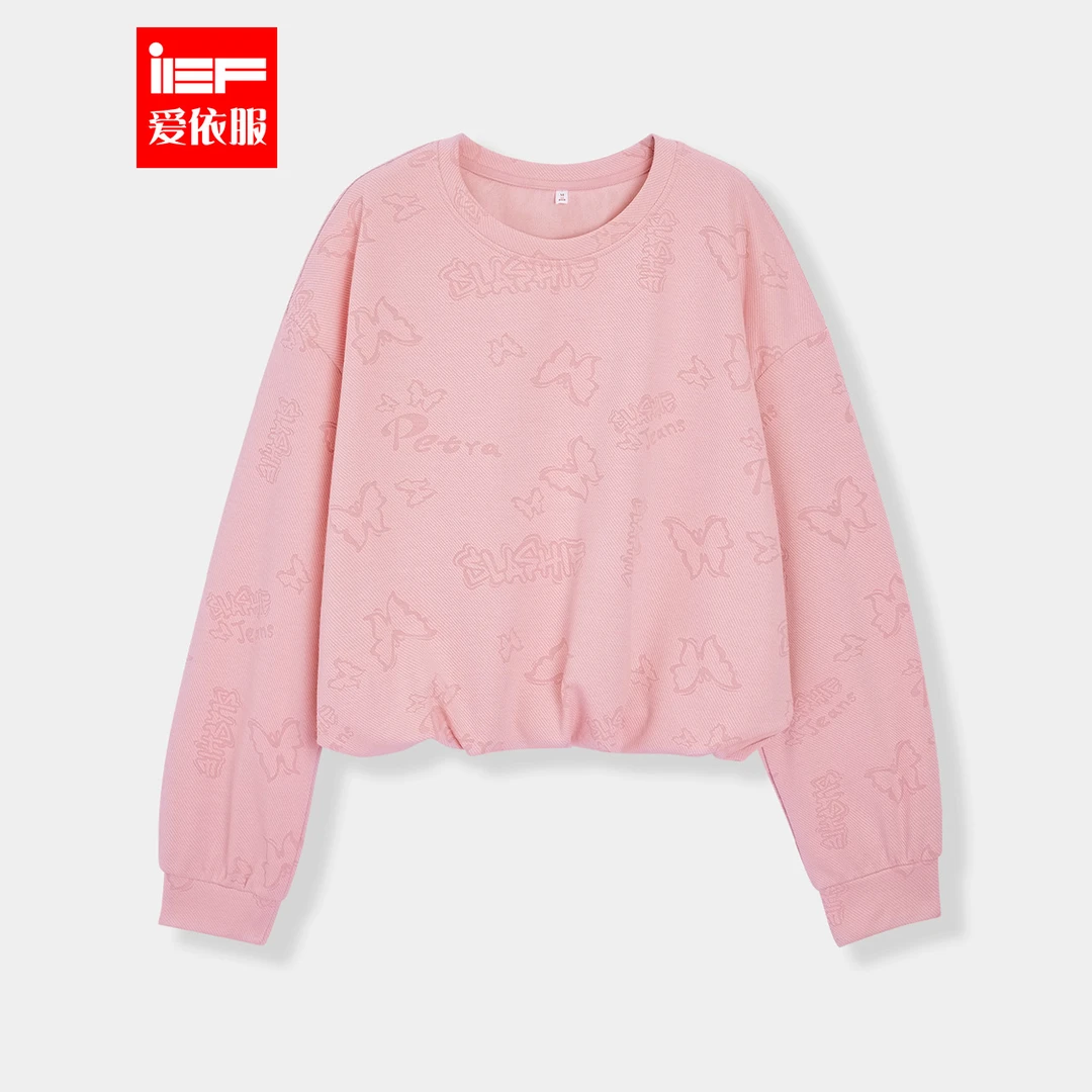 IEF/爱依服2024新款秋季棉卫衣5711A-BG0048-