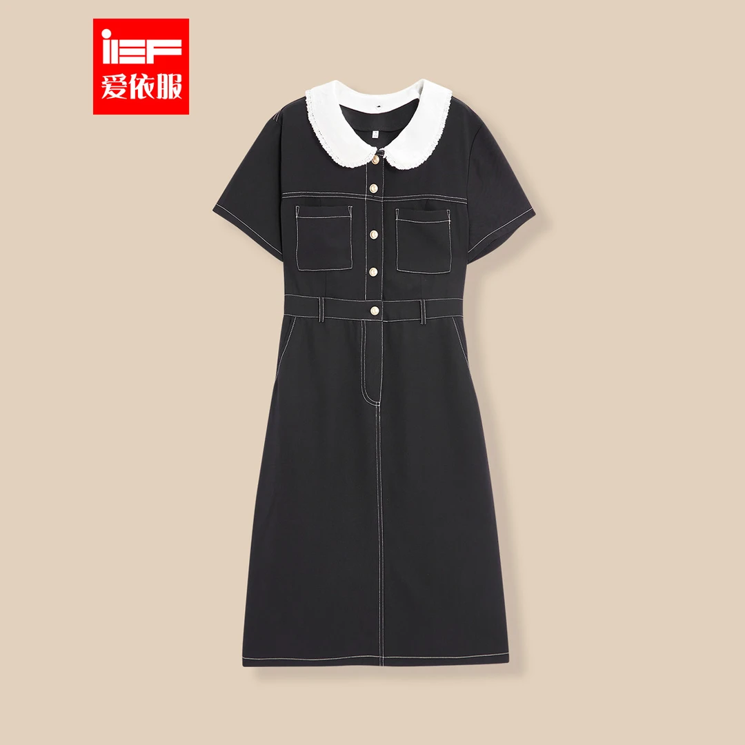 IEF/爱依服2024夏季法式甜美减龄温柔风【小个子】连衣中裙~
