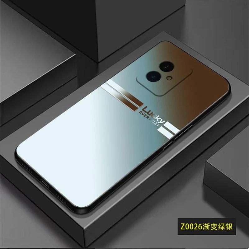 适用荣耀100手机壳HONOR100硅胶软壳Z0026渐变男款商务防摔保护壳