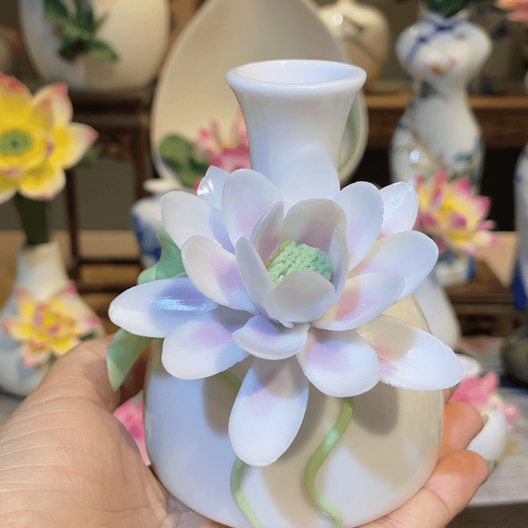 瓶手工陶瓷精致摆件