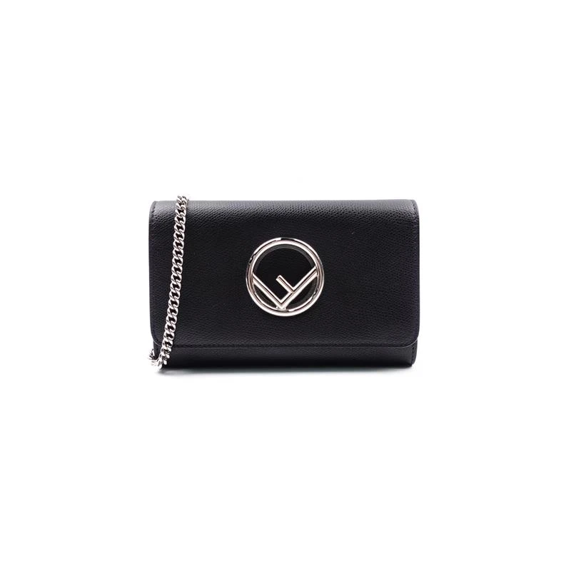 95新 FENDI/芬迪 黑银链条包H_ZY0000412875