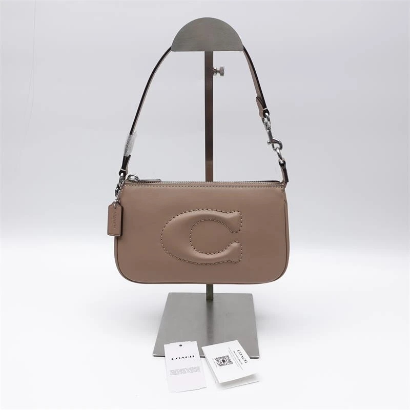 99新 COACH/蔻驰 奶茶色C标 单肩包T_ZY0000370868
