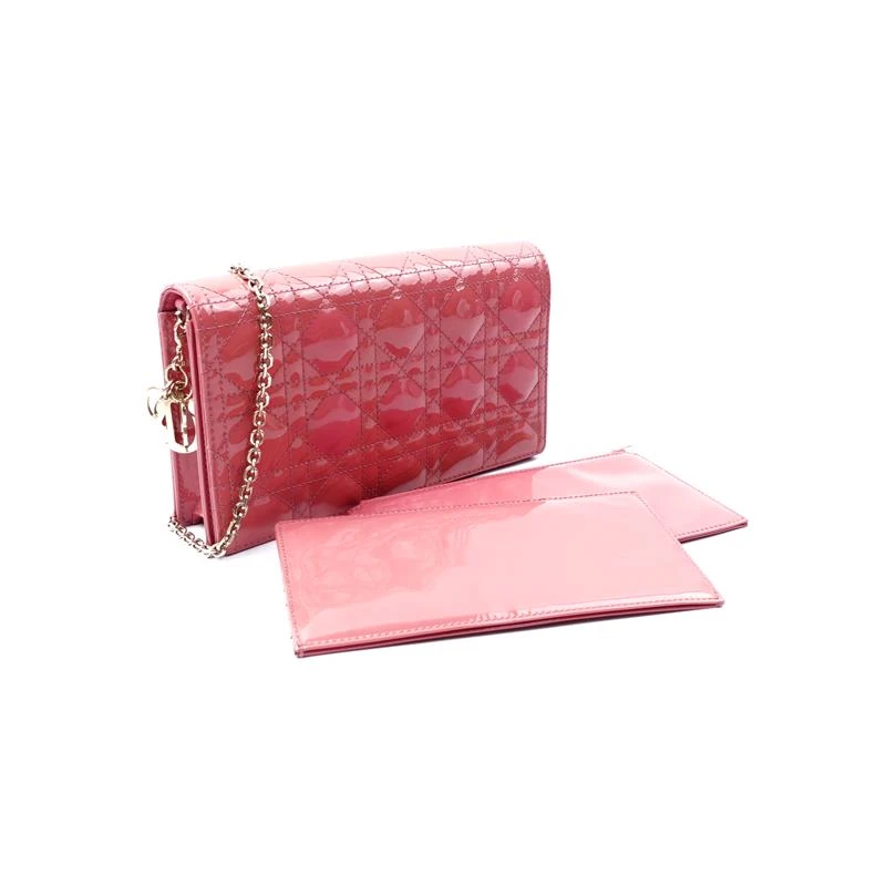 95新 DIOR/迪奥 迪奥Lady Dior粉色链条包H_ZY0000373818