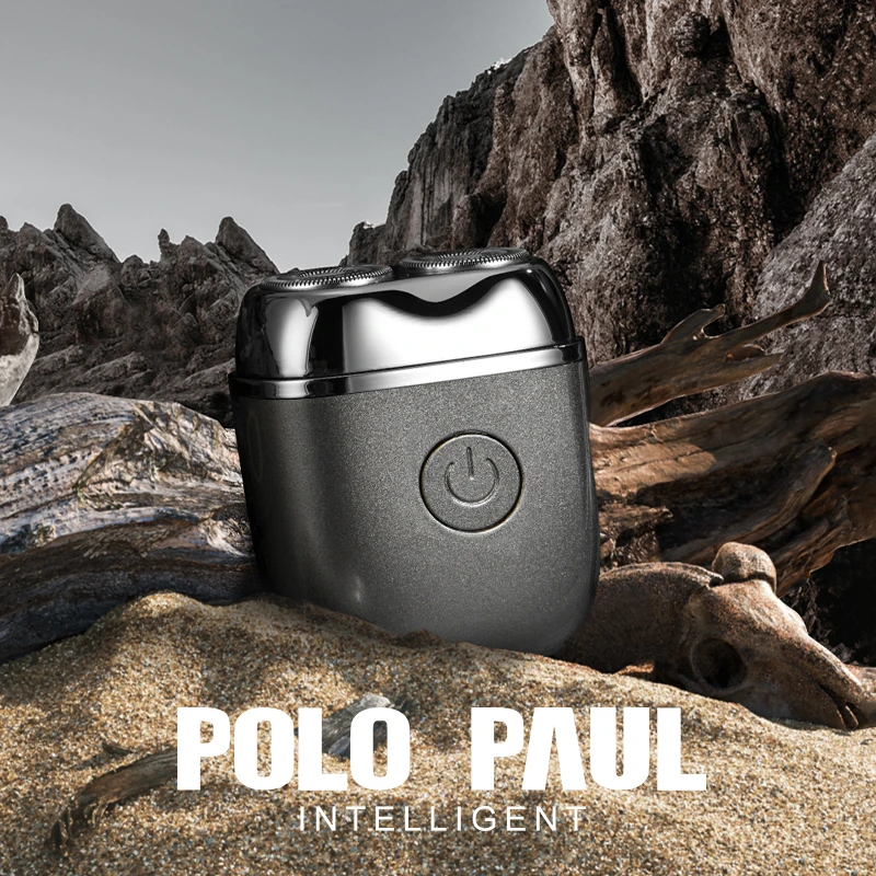 polo paul保罗男士便捷电动剃须车载便携式水洗小巧家用充电式刀