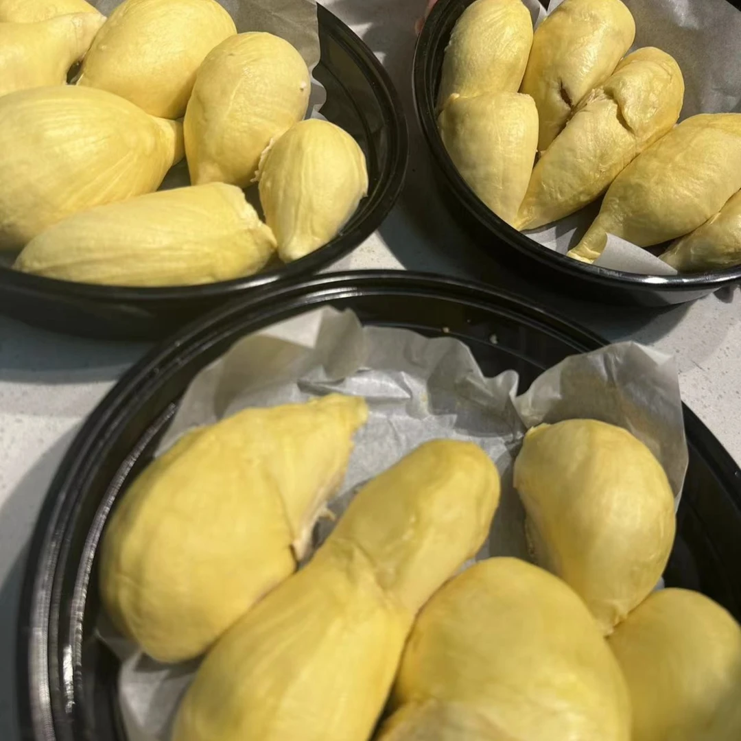 【半小鲜-同城配送】新鲜泰国暹味树熟金枕榴莲一份（500-2000克扒盒）核小干包巨甜软糯细腻包售后榴莲同城配