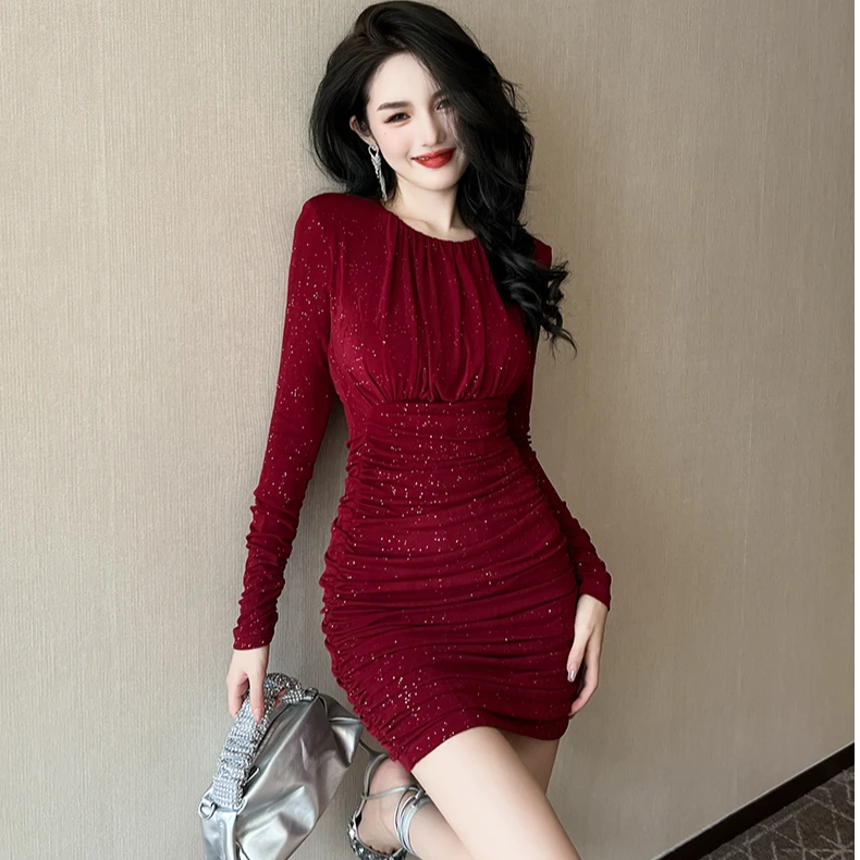 【Yana定制】9587法式赫本风高档小个子修身显瘦包臀连衣裙