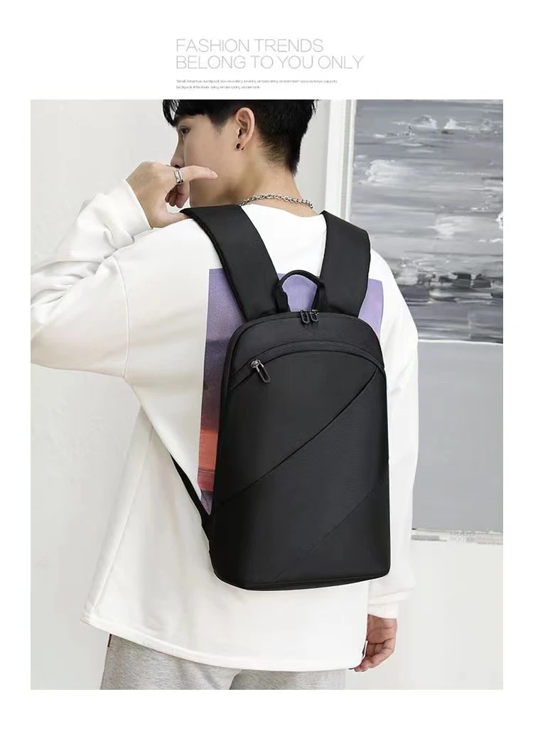 新款男背包外出大容量休闲时尚户外轻薄旅行背包防水电脑包大学生