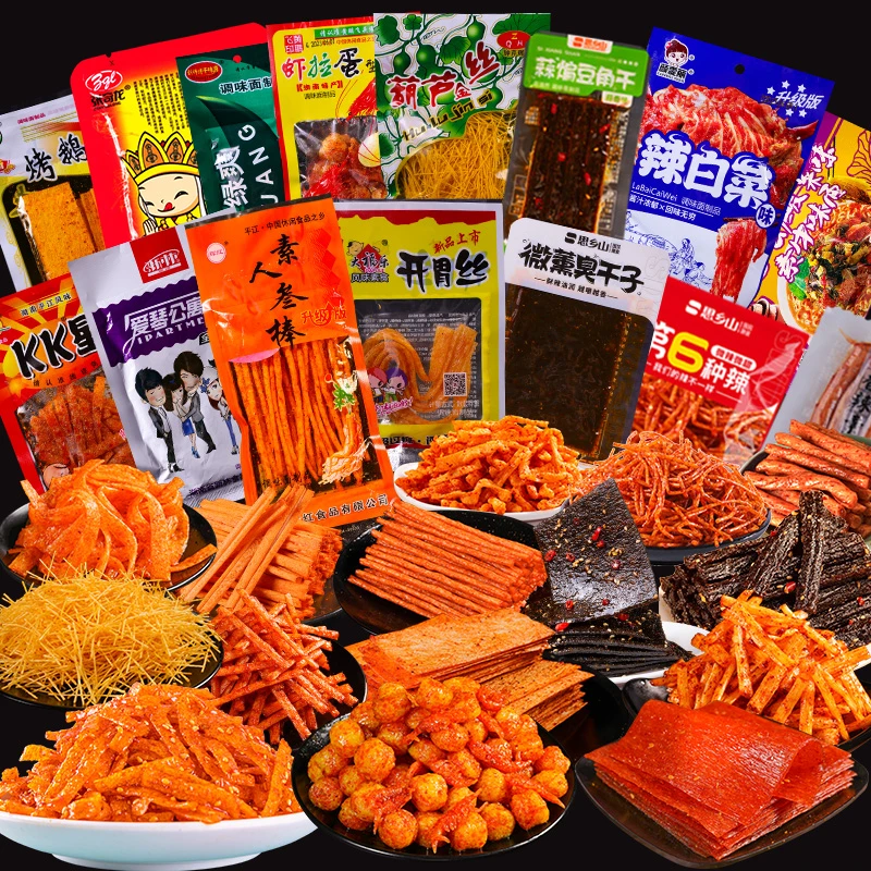 辣条大礼包多种包整箱辣片的8090后儿时怀旧小时候童年小麻辣零食