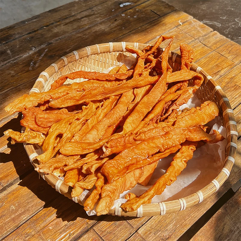 谭爹爹【石头表哥】湖南农家柴火烟熏腊大肠传统手工工艺