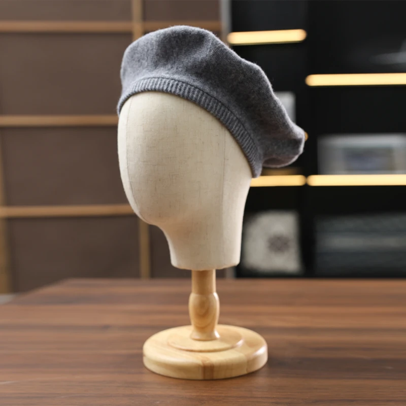 跑量款/纯色羊绒贝雷帽女生冬季百搭日系文艺复古画家帽子