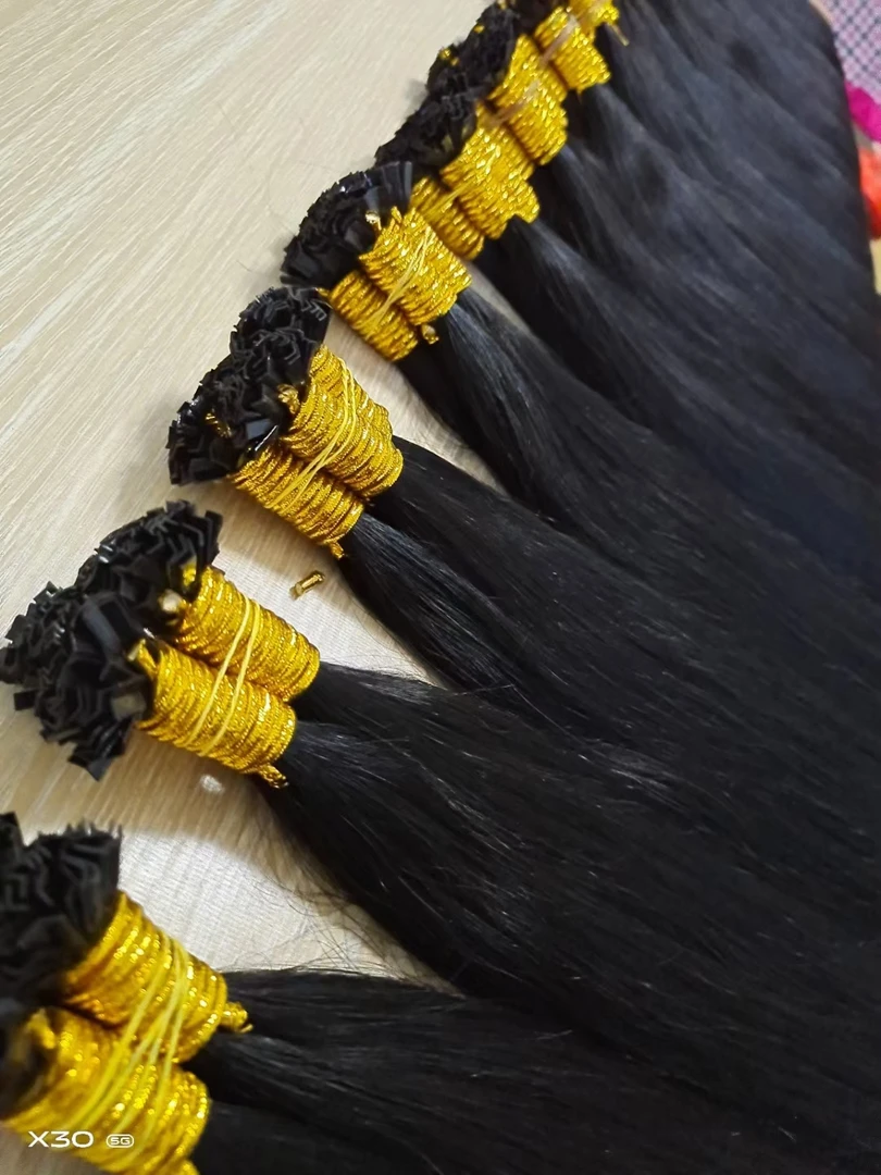 超声波纳米接发V型云南发少女发可烫染隐形无痕加长增加发量